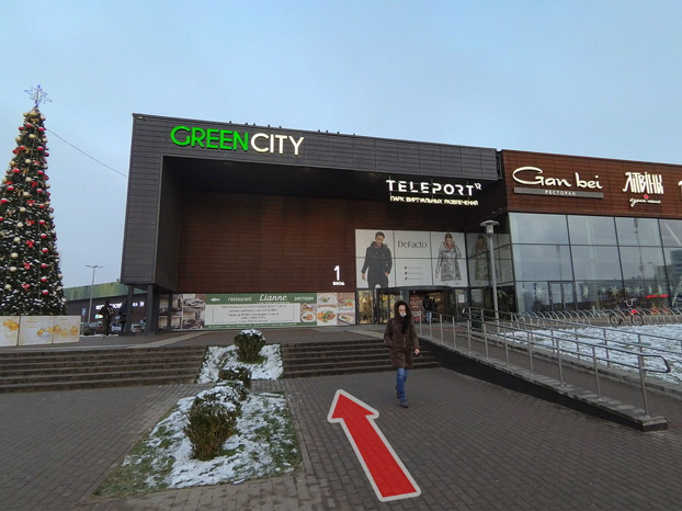 Схема прохода к магазину SigaretNet в ТЦ Green City