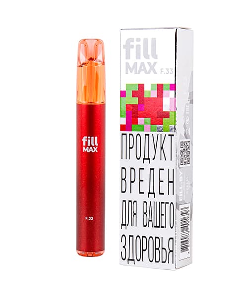 Электронная система курения ( одноразовая ) fill MAX - 550 mAh - Клубника Киви ( F33 ) ( 2 мл. Крепость 17 ± 3 мг\ мл )
