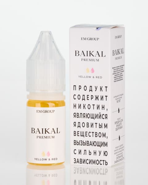 Жидкость BAIKAL - Yellow Red 10 мл ( 17 ± 3 мг ) ( Клубника Кукуруза )