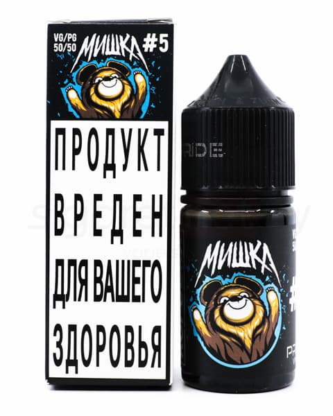 Жидкость МИШКА #5 30 мл ( 17 ± 3 мг ) ( Холодный Ананас )