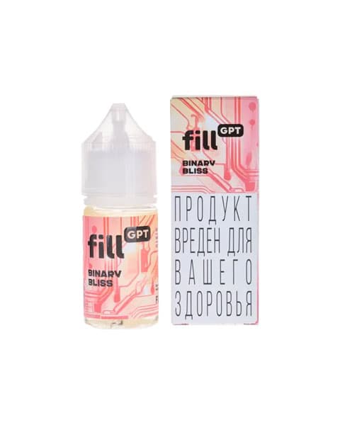 Жидкость fill GPT - Binary Bliss ( Клубника Сливки ) 25 мл ( 15 ± 3 мг )