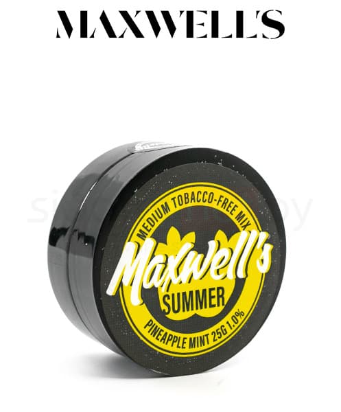 Бестабачная смесь для кальянов Maxwells - Summer ( Мятный Ананас ) 25 г ( Light 0,3% )