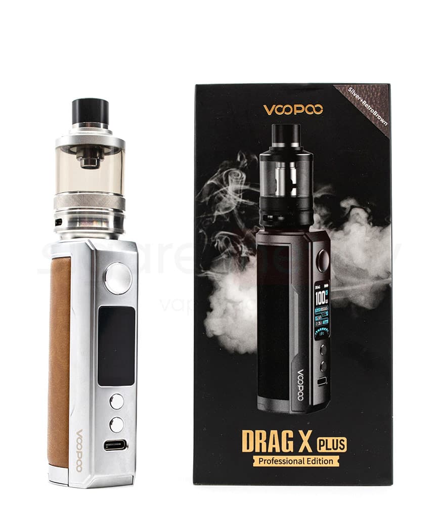Стартовый комплект VOOPOO DRAG X Plus 100W с Баком TPP 2.0  - 5,5 мл ( без батареи ) ( Черный ) Pro Edition