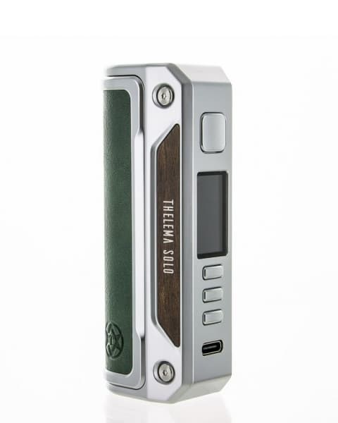 Батарейный мод Lost Vape Thelema Solo ( без батареи ) ( Серебристо Зеленый ) Stainless Steel Mineral Green