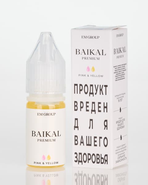 Жидкость BAIKAL - Pink Yellow 10 мл ( 17 ± 3 мг ) ( Персик Земляника )