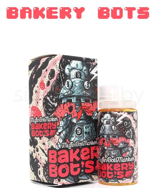 Жидкость Bakery Bot's - Muffin Bot Maker ( Ароматный маффин из свежей клубники  ) 100 мл  ( 3 )
