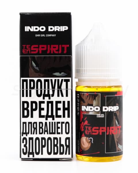 Жидкость INDO DRIP SALT - Teen Spirit 30 мл ( 17 ± 3 мг ) ( Клубника Персик )