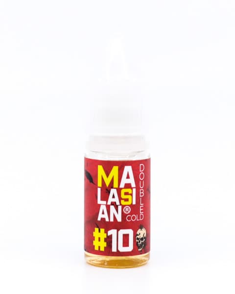Жидкость Malasian Double Cold #10 10 мл ( 17 ± 3 мг ) ( Ледяная Малина с Клубникой )