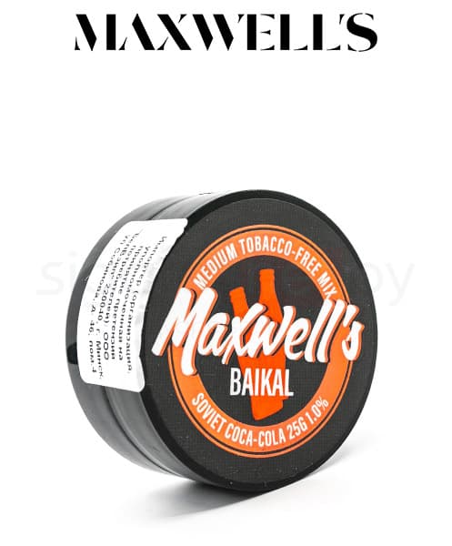 Бестабачная смесь для кальянов Maxwells - Baikal ( Советская Кока Кола ) 25 г ( Light 0,3% )