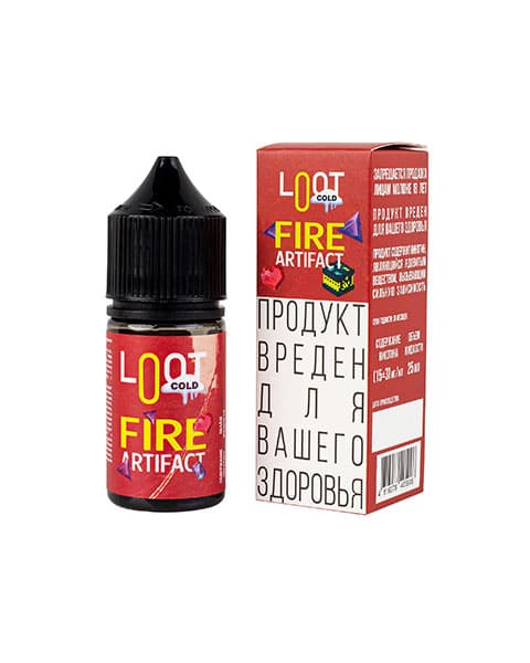 Жидкость Loot Cold SALT - Fire Artifact 25 мл ( 15 ± 3 мг ) ( Цитрусовый Микс )