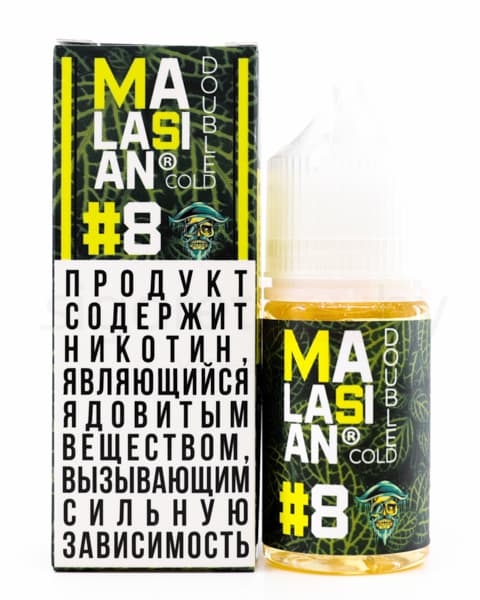 Жидкость Malasian Double Cold #8 30 мл ( 17 ± 3 мг ) ( Ледяной Лимон с Лаймом )