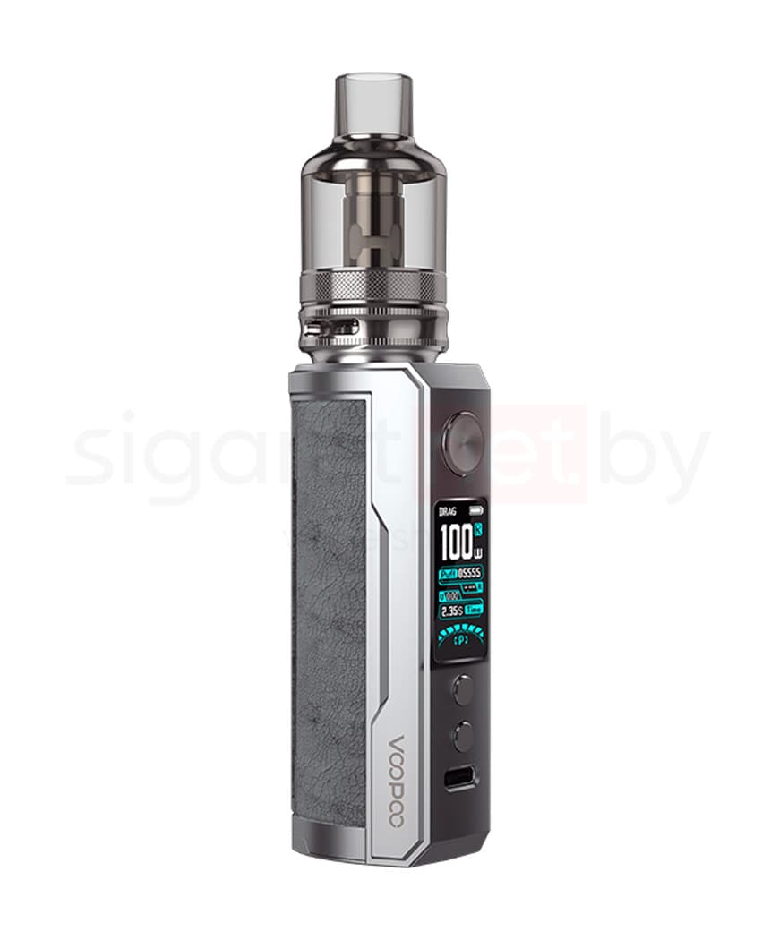 Стартовый комплект VOOPOO DRAG X Plus 100W Pod  - 5,5 мл ( без батареи ) ( Серый ) Smokey Grey