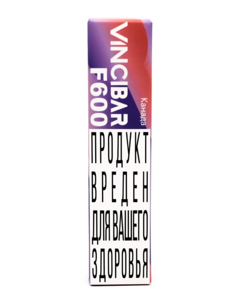 Электронная система курения ( одноразовая ) Vinci Bar F600 - 400 mAh - Кислая Голубая Малина ( Канада ) ( 2 мл. Крепость 17 ± 3 мг\ мл )
