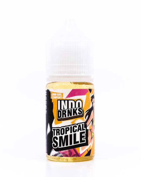 Жидкость INDO DRNKS SALT - Tropical Smile 30 мл ( 17 ± 3 мг ) ( Дыня Банан Ананас )