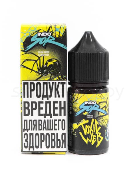 Жидкость INDO SOR SALT - Toxic Web 30 мл  ( 12 ± 2 мг ) ( Лимон Вишня )