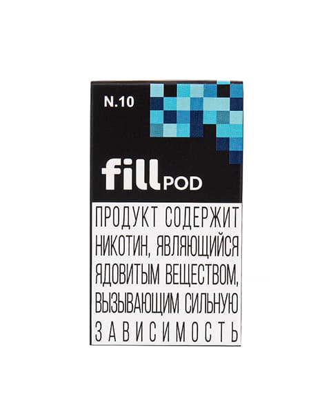 Одноразовый картридж с жидкостью для электронных систем курения fill POD - Голубой Лимонад ( N10 ) ( 1.8 мл. Крепость 17 ± 3 мг )