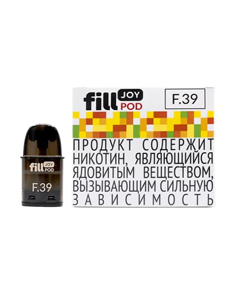 Одноразовый картридж с жидкостью для электронных систем курения fill JOY POD - Цитрусовый Микс ( F39 ) ( 2 мл. Крепость 17 ± 3 мг )