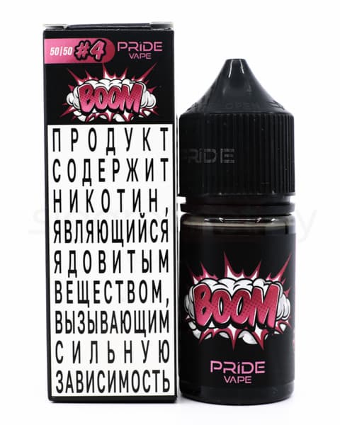 Жидкость BOOM #4 30 мл ( 17 ± 3 мг ) ( Ледяная Малина )