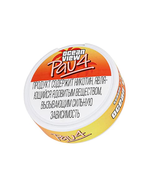 Никотиновые паучи Pau4 OCEAN VIEW ( Апельсин ) 11 мг.