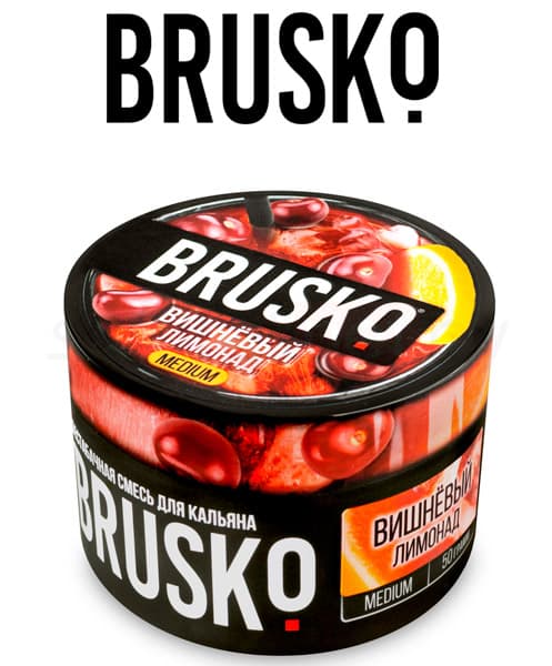 Бестабачная смесь для кальянов BRUSKO ( Вишневый Лимонад ) 50 г ( STRONG )