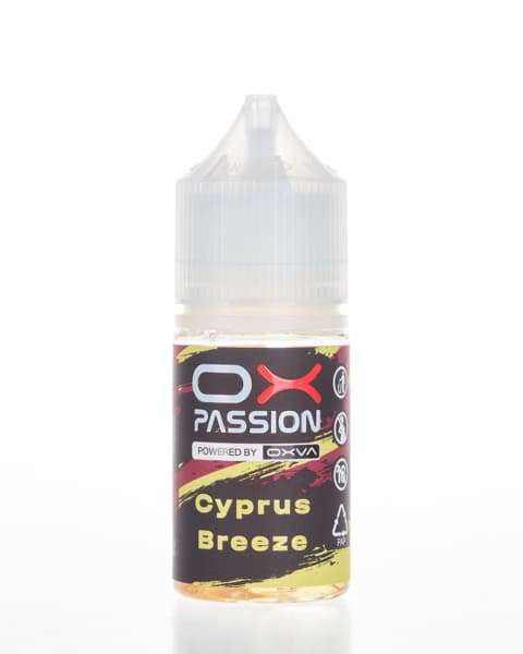 Жидкость OX Passion - Cyprus Breeze 25 мл ( 17 ± 3 мг ) ( Вишня Персик Лимон )