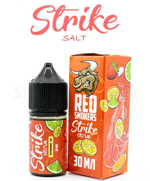 Жидкость RED SMOKERS STRIKE SALT - CITRUS ( Цитрус ) 30 мл ( 20 мг )