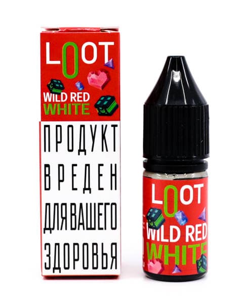 Жидкость Loot SALT - Wild Red White 10 мл ( 15 ± 3 мг ) ( Вишневый Йогурт )