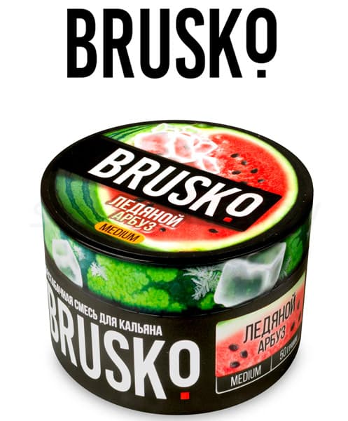 Бестабачная смесь для кальянов BRUSKO ( Ледяной Арбуз ) 50 г ( STRONG )