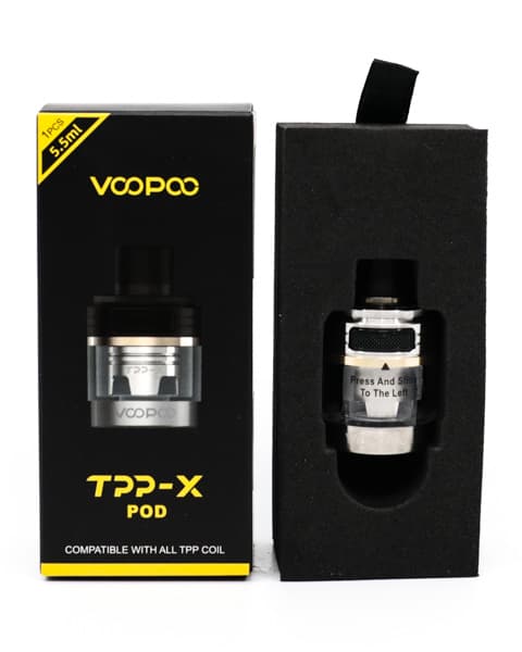 Картридж 5,5 мл VOOPOO TPP X Pod ( без базы ) ( Серебристый )