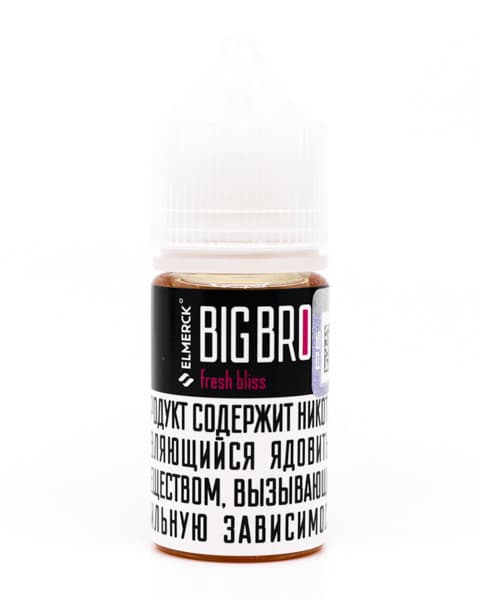 Жидкость ElMerck Big Bro SALT - Fresh Bliss 30 мл ( 17 ± 3 мг ) ( Коктейль из Ягод и Яблок )