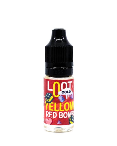Жидкость Loot Cold SALT - Yellow Red Bomb 10 мл ( 15 ± 3 мг ) ( Клубника Лимон )
