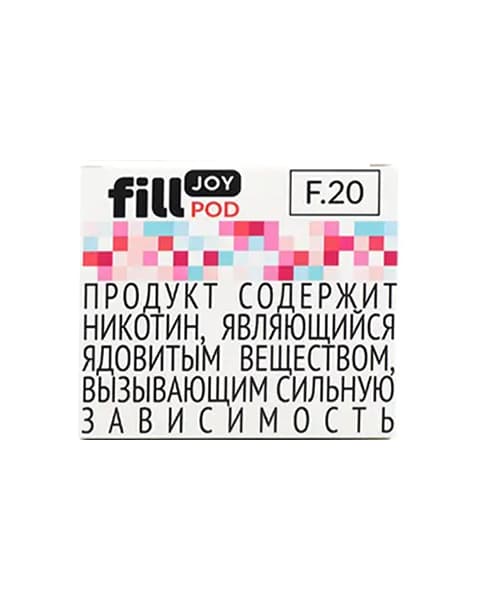 Одноразовый картридж с жидкостью для электронных систем курения fill JOY POD - Личи ( F20 ) ( 2 мл. Крепость 17 ± 3 мг )