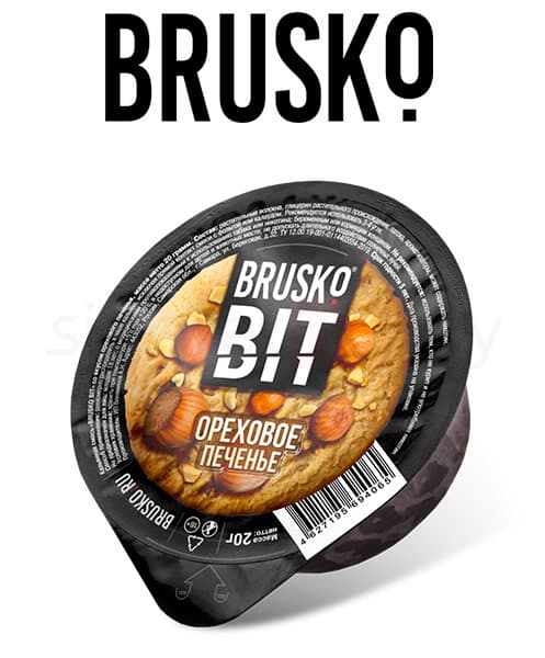 Бестабачная смесь для кальянов BRUSKO BIT ( Ореховое Печенье ) 20 г