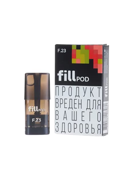 Заправленный картридж fill POD - Киви Арбуз ( F23 ) ( 1.8 мл. Крепость 17 ± 3 мг )