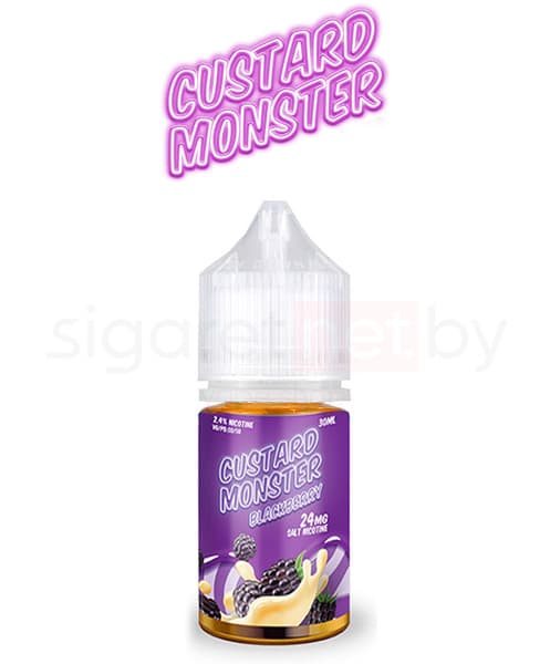 Жидкость Custard Monster SALT - Blackberry ( Ежевичный Заварной Крем ) 30 мл ( 20 мг )