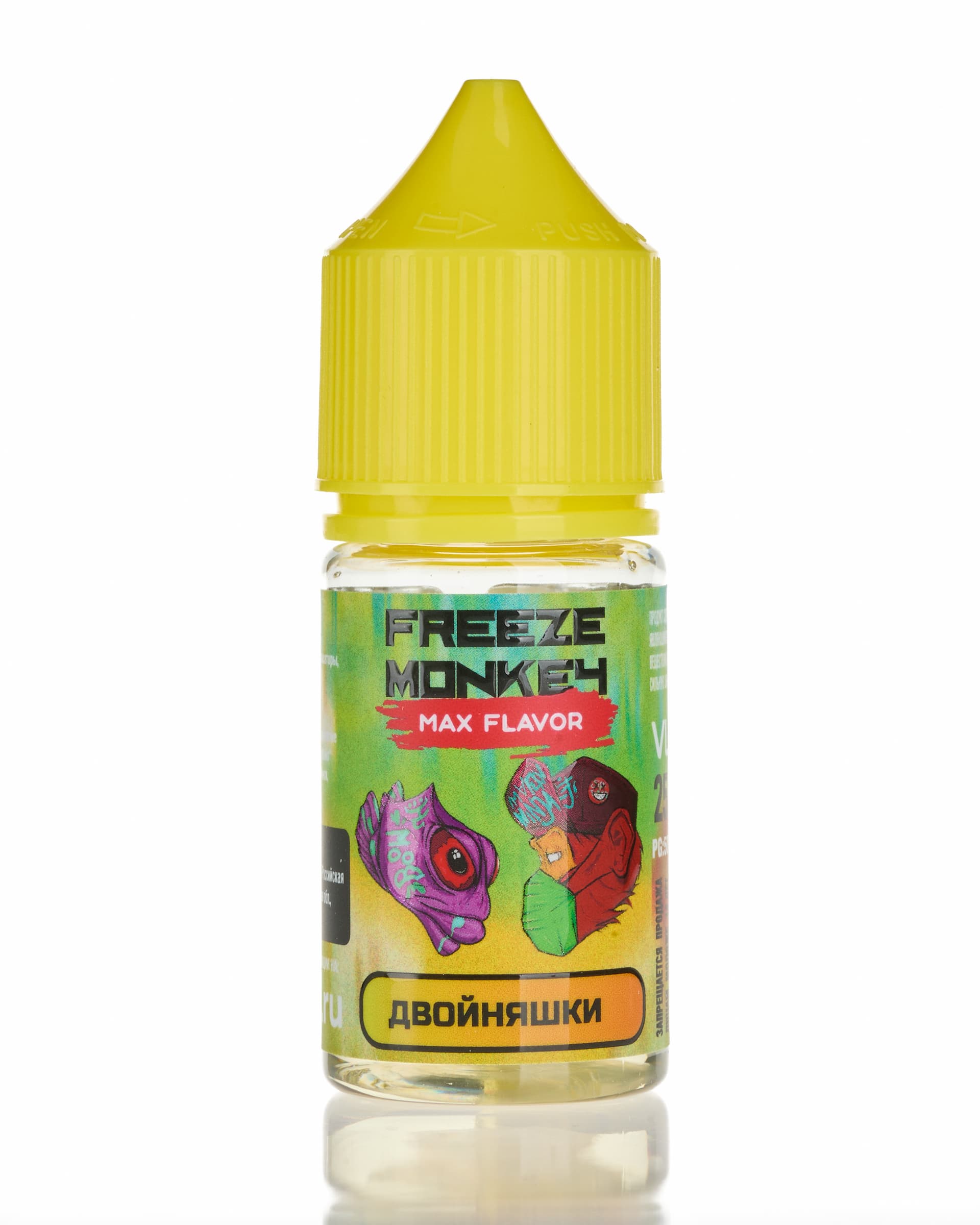 Жидкость Freeze Monkey MAX FLAVOR SALT - Двойняшки 25 мл ( 15 ± 3 мг ) ( Яблоко Груша )