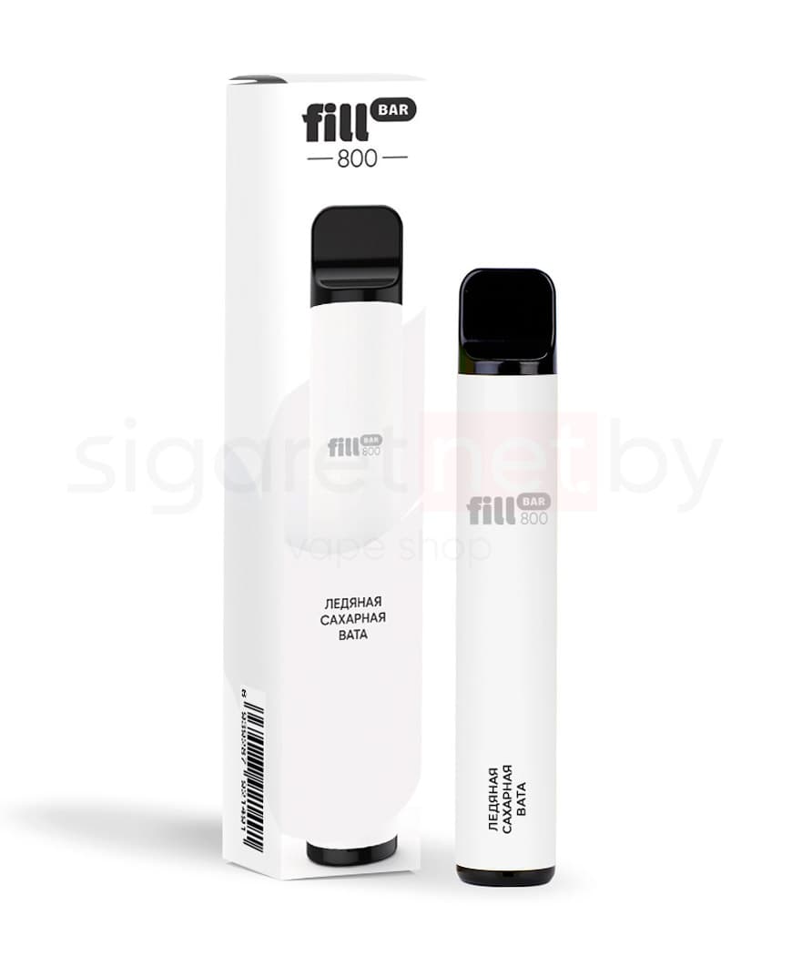 Электронная система курения ( одноразовая ) Fill Bar 800 - 550 mAh - Ледяная Сахарная Вата ( 3,2 мл. Крепость 50 мг\ мл )