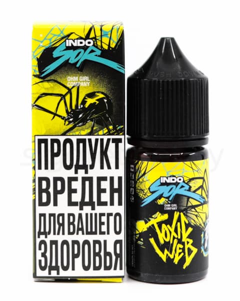 Жидкость INDO SOR SALT - Toxic Web 30 мл ( 17 ± 3 мг ) ( Лимон Вишня )