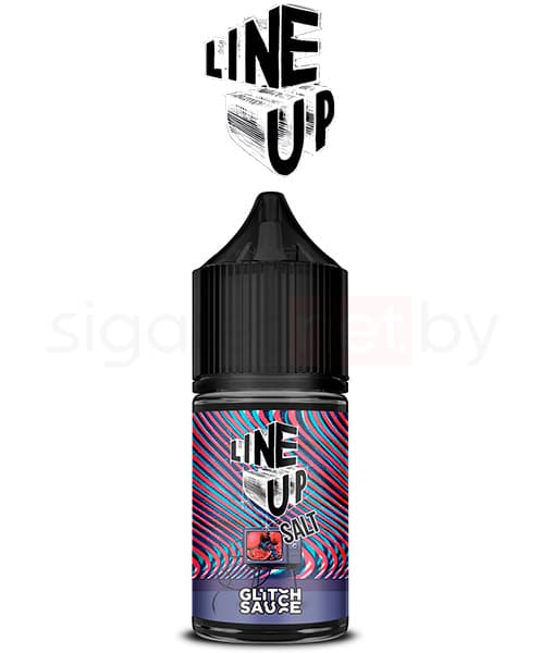 Жидкость Line Up SALT - Glitch Sauce ( Сок из Граната и Черники со Льдом ) 30 мл ( 20 мг ) STRONG