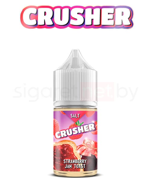 Жидкость Crusher SALT - Strawberry Jam Toast ( Клубничный Джем на Хрустящем Тосте ) 30 мл ( 20 мг )