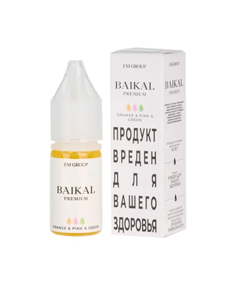 Жидкость BAIKAL - Orange Pink Green 10 мл ( 17 ± 3 мг ) ( Медово - Земляничный Чай )