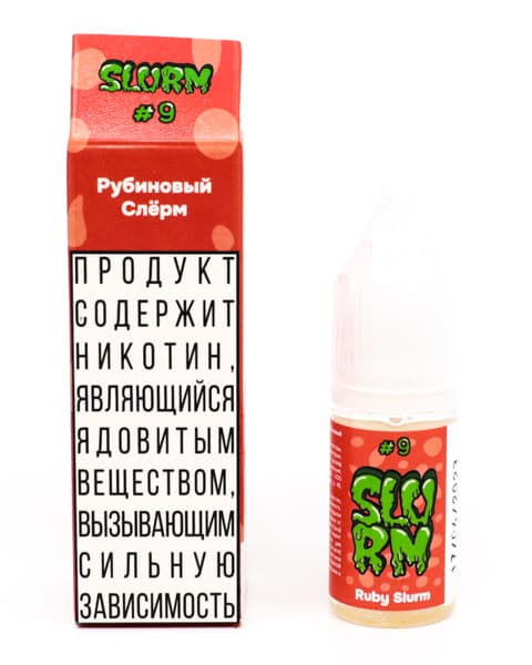 Жидкость SLURM - #9 Рубиновый Слёрм 10 мл ( 17 ± 3 мг ) ( Кислый Джем из Брусники и Клюквы )