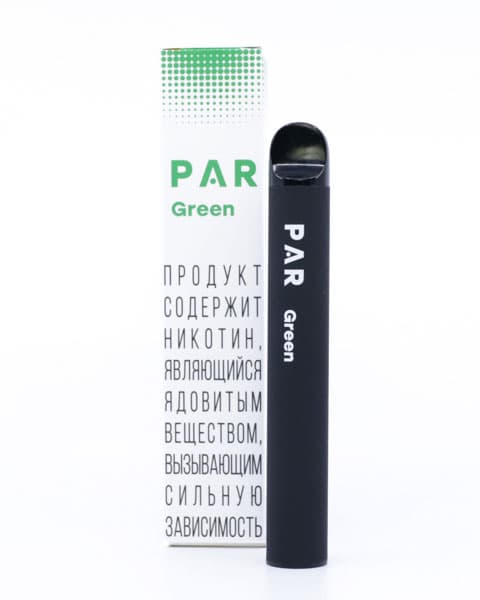 Одноразка PAR 600 - 400 mAh - Мята ( Green ) ( 2 мл. Крепость 15 ± 3 мг\ мл )