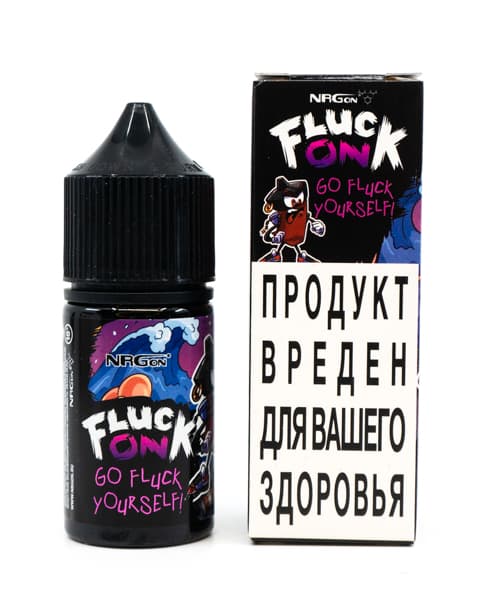 Жидкость Fluck On - Go Fluck Yourself 30 мл ( 17 ± 3 мг ) ( Яблоко Арбуз Малина )