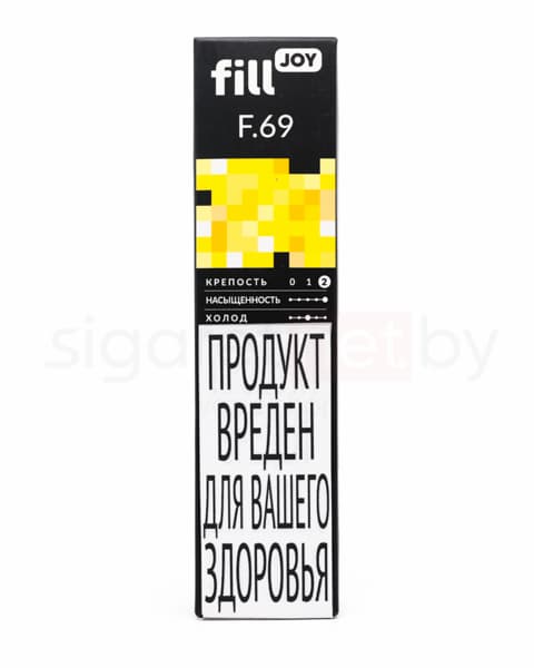 Электронная система курения ( одноразовая ) fill JOY 500 - 400 mAh - Банан ( F69 ) ( 2 мл. Крепость 17 ± 3 мг\ мл )