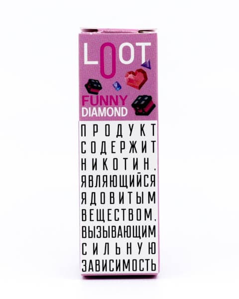 Жидкость Loot SALT - Funny Diamond 10 мл ( 15 ± 3 мг ) ( Малина )