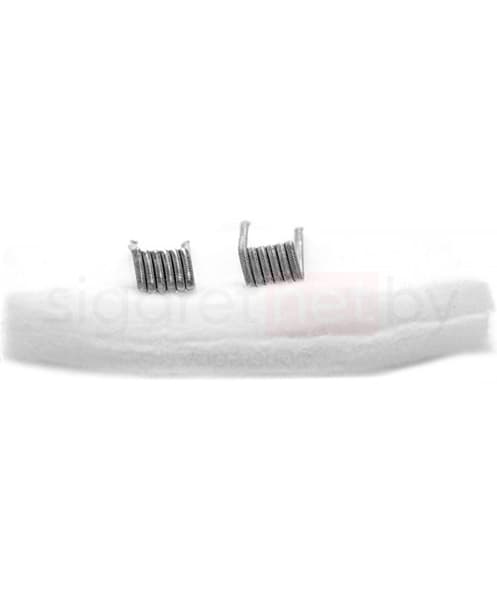 Спирали ( #143 ) Fused Clapton Плата D=3 mm 6 витков R ~ 0,11 Om (2*0,4 Ni80 + 0,1 Ni80) - 2 шт