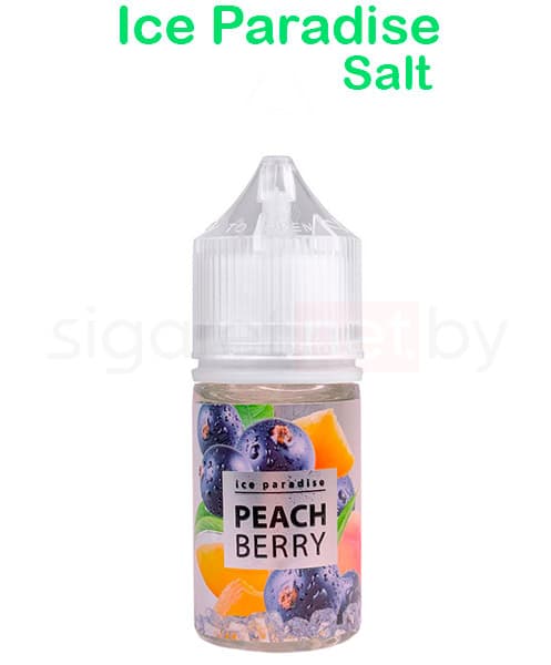 Жидкость ICE PARADISE SALT -  Peach Berry 30 мл. ( 25 мг. )