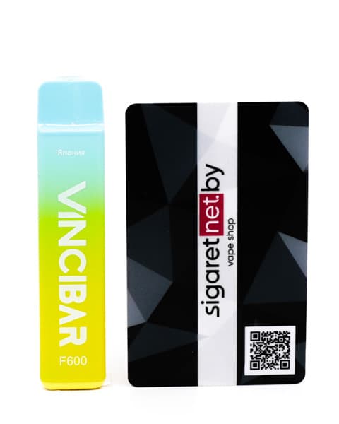 Электронная система курения ( одноразовая ) Vinci Bar F600 - 400 mAh - Лимонад из Голубой Малины ( Япония ) ( 2 мл. Крепость 17 ± 3 мг\ мл )