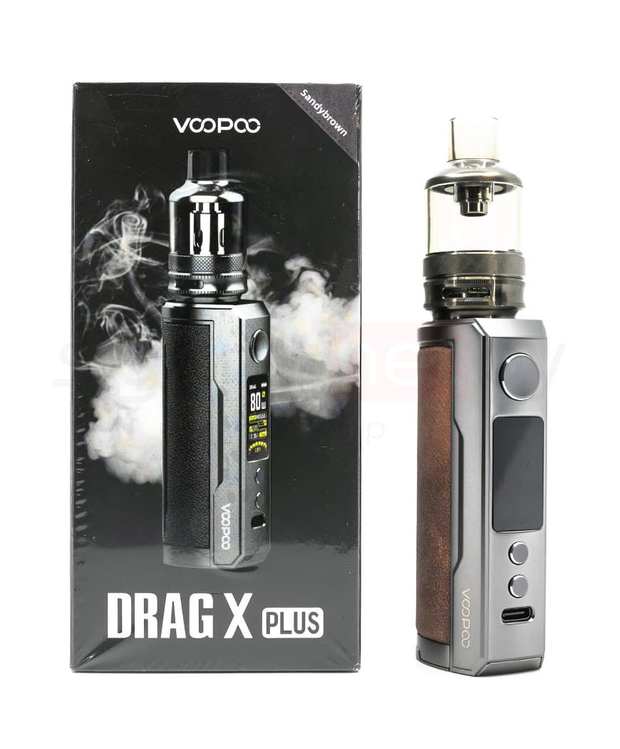 Стартовый комплект VOOPOO DRAG X Plus 100W Pod  - 5,5 мл ( без батареи ) ( Красно - Коричневый ) Marsala